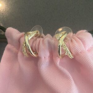 Kendra Scott Gold and Silver Twist Earrings